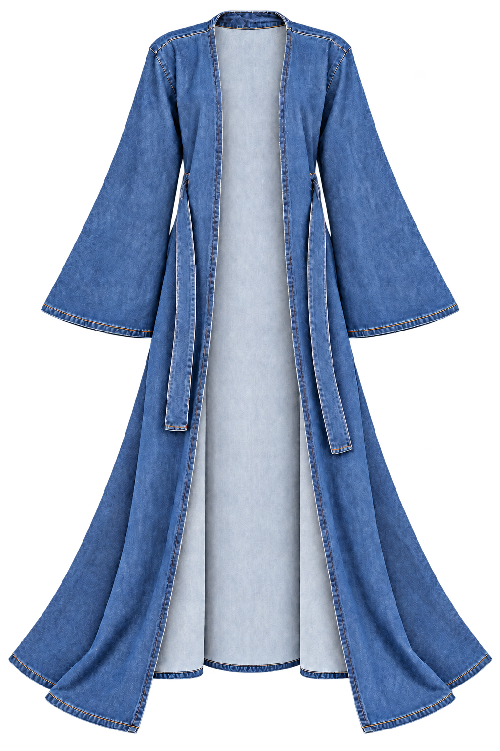 Sapphire Stride Denim Robe