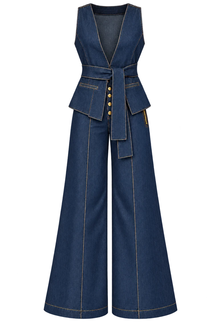 Denim Allure Set — complete outfit without model