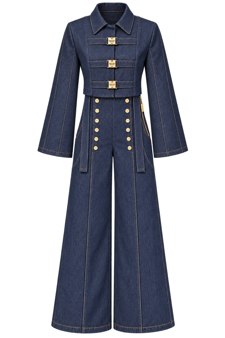Denim Strapped Aristocrat — complete outfit without model