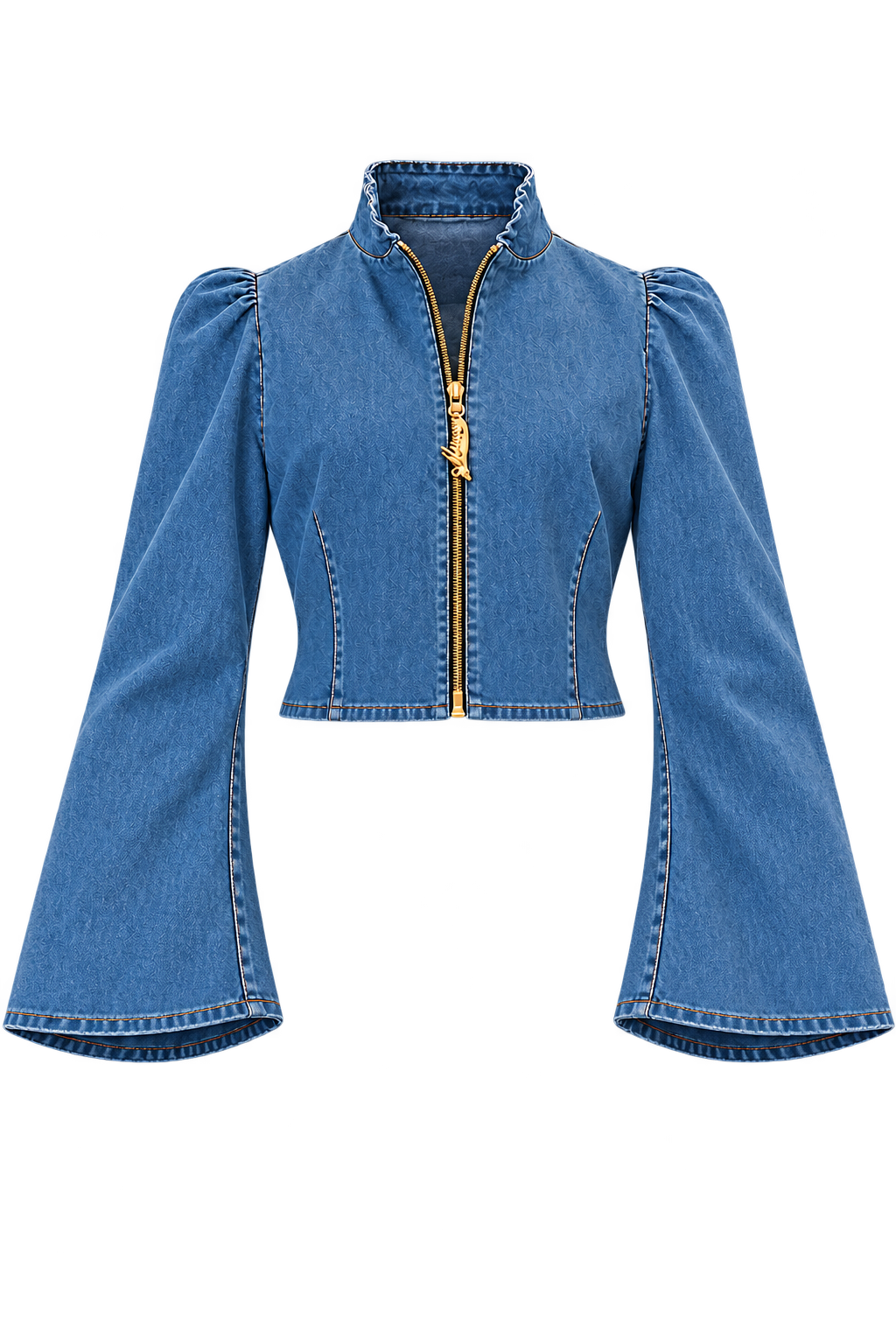 Denim Divario — Default appearance — top front; reference-based garment reconstruction