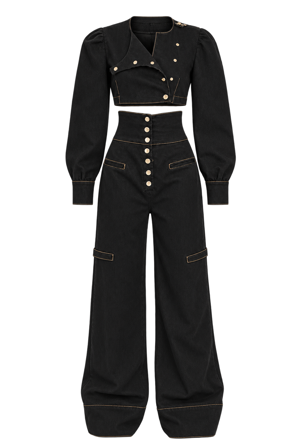 Denim Noir Majesty Set — complete outfit without model