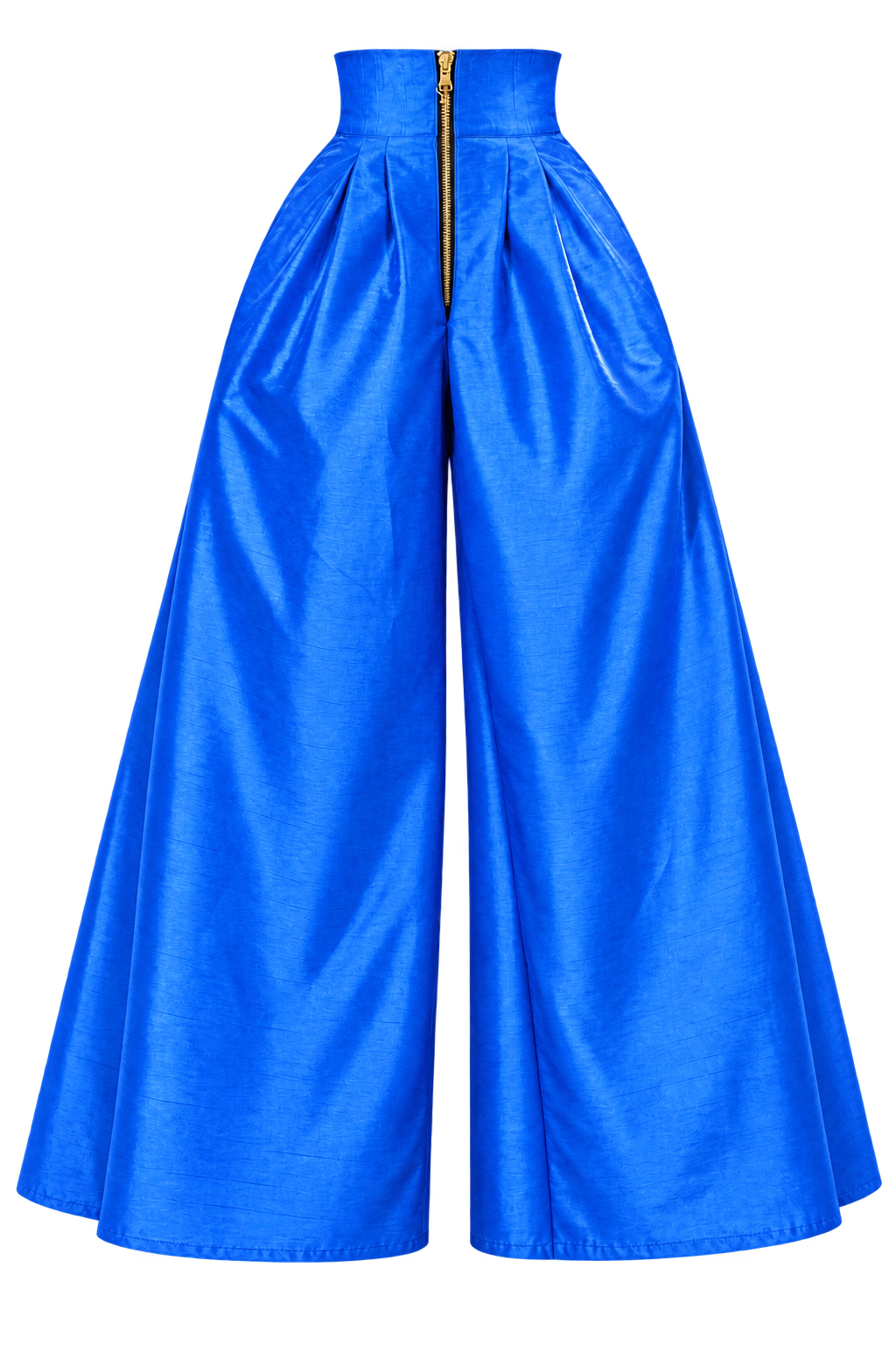 Genteel Elevated Jumpsuit — Blue — bottom front; reference-based garment reconstruction